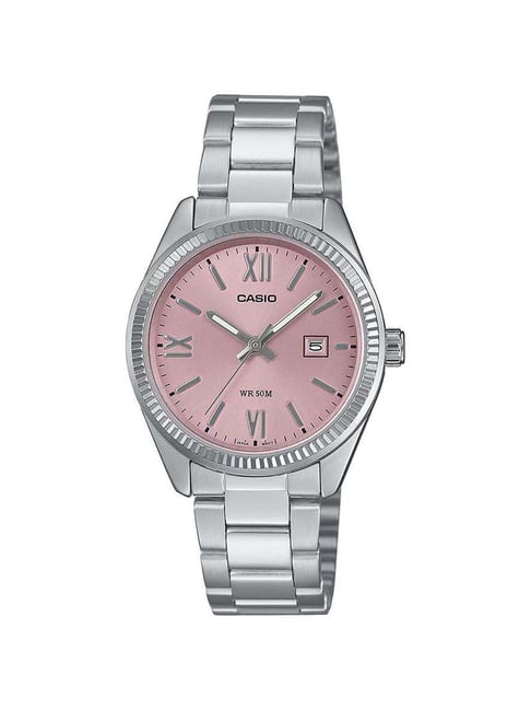 Casio Enticer LTP-1303DD-4AVDF -Rose Pink Dial - Stainless Steel -50M WR