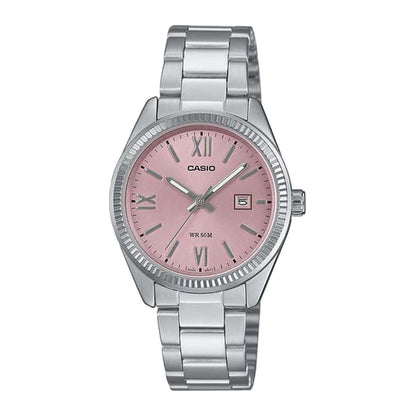 Casio Enticer LTP-1303DD-4AVDF -Rose Pink Dial - Stainless Steel -50M WR