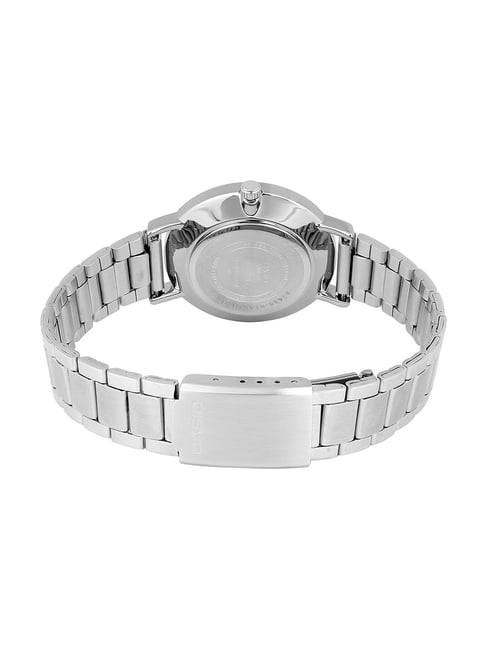 Casio LTP-VT04D-4ADF -Pink Patterned Dial-Slim SSteel | Minimalist Watch