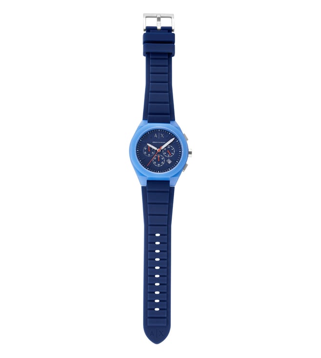 Armani Exchange Sync Blue Rubber Mens Watch-AX4170