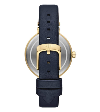 Armani Exchange Jackie Blue Leather Womens Watch-AX5179