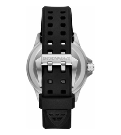 Emporio Armani Sea Explorer Black Stainless steel Mens Watch-AR60078