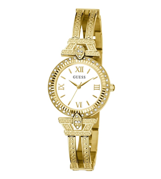 Guess - Womens Gold Stainless steel Strap Watch-GW0864L2