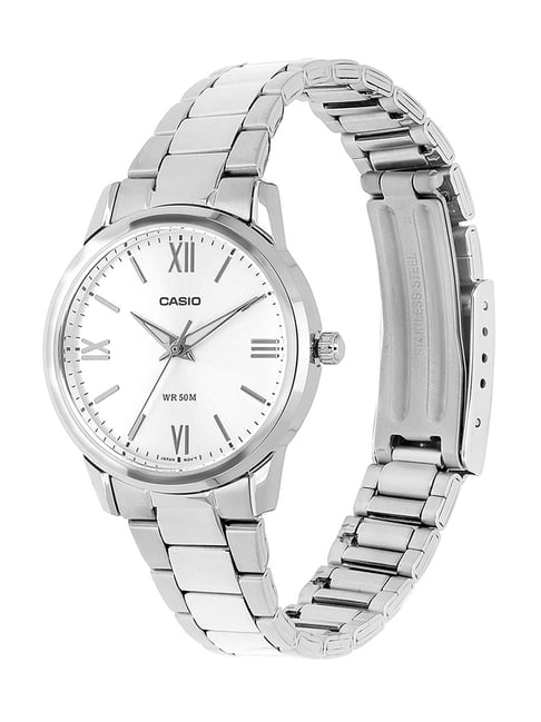 Casio Enticer LTP-1303DD-7AVDF -Slim Silver Dial- Stainless Steel | 50M WR
