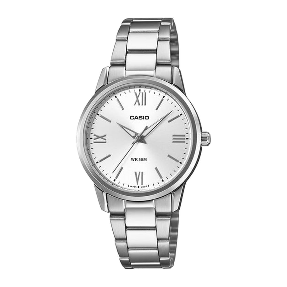 Casio Enticer LTP-1303DD-7AVDF -Slim Silver Dial- Stainless Steel | 50M WR