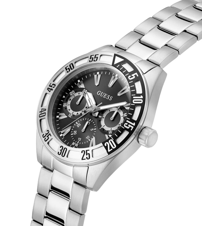 Guess - Mens Silver Stainless steel Strap Watch-GW0904G1