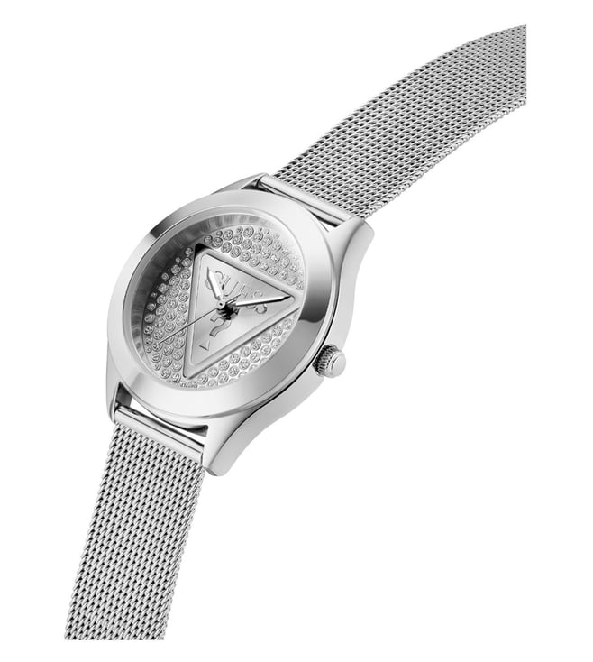 Guess - Womens Silver Stainless steel Strap Watch-GW0835L1