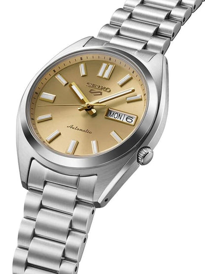 SEIKO 5 SPORTS SRPL59K1-Vibrant Yellow Sunray & Archival Mid-Size Style