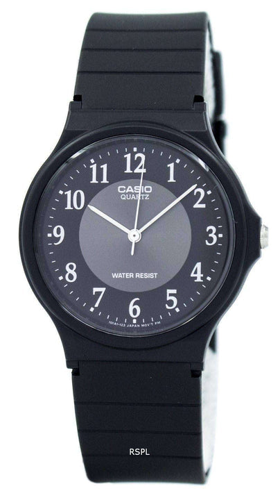 CASIO ANALOG BLACK DIAL WATCH