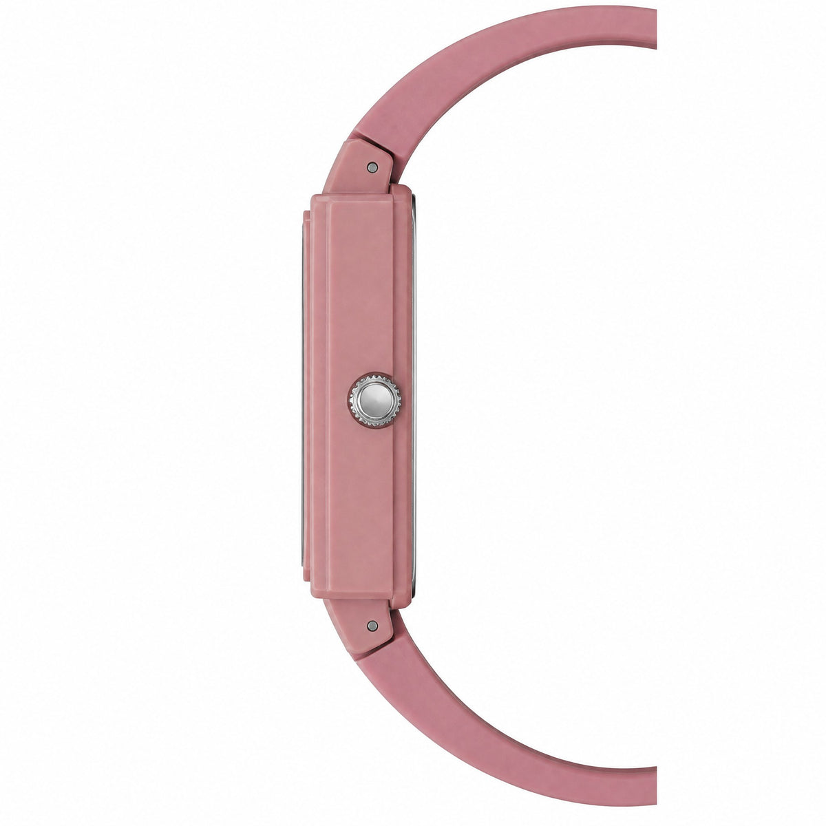 Casio MQ-38UC-4ADF -Matte Pink Analog & Black Watch -Slim Rectangular Resin - AI-generated side view