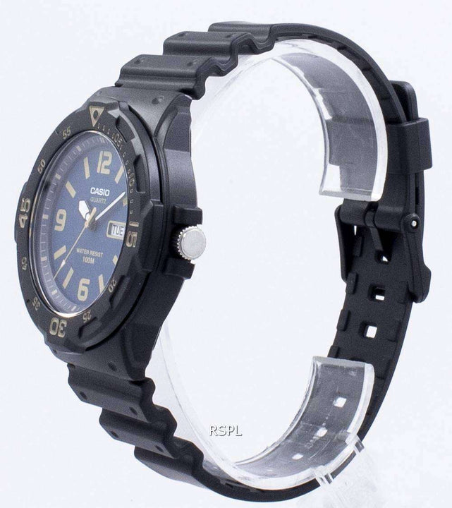 Casio Men's MRW-200H-2B3VDF Standard Collection Watch - Black/Blue