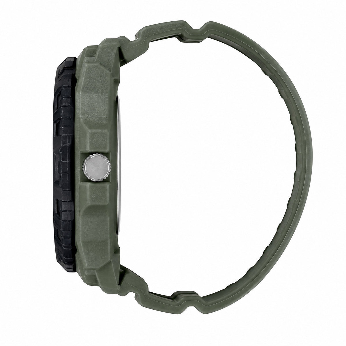 Casio MRW-210H-3AVDF-Oversized 52mm Forest Green Watch-100M Water Resistant - AI-generated side view