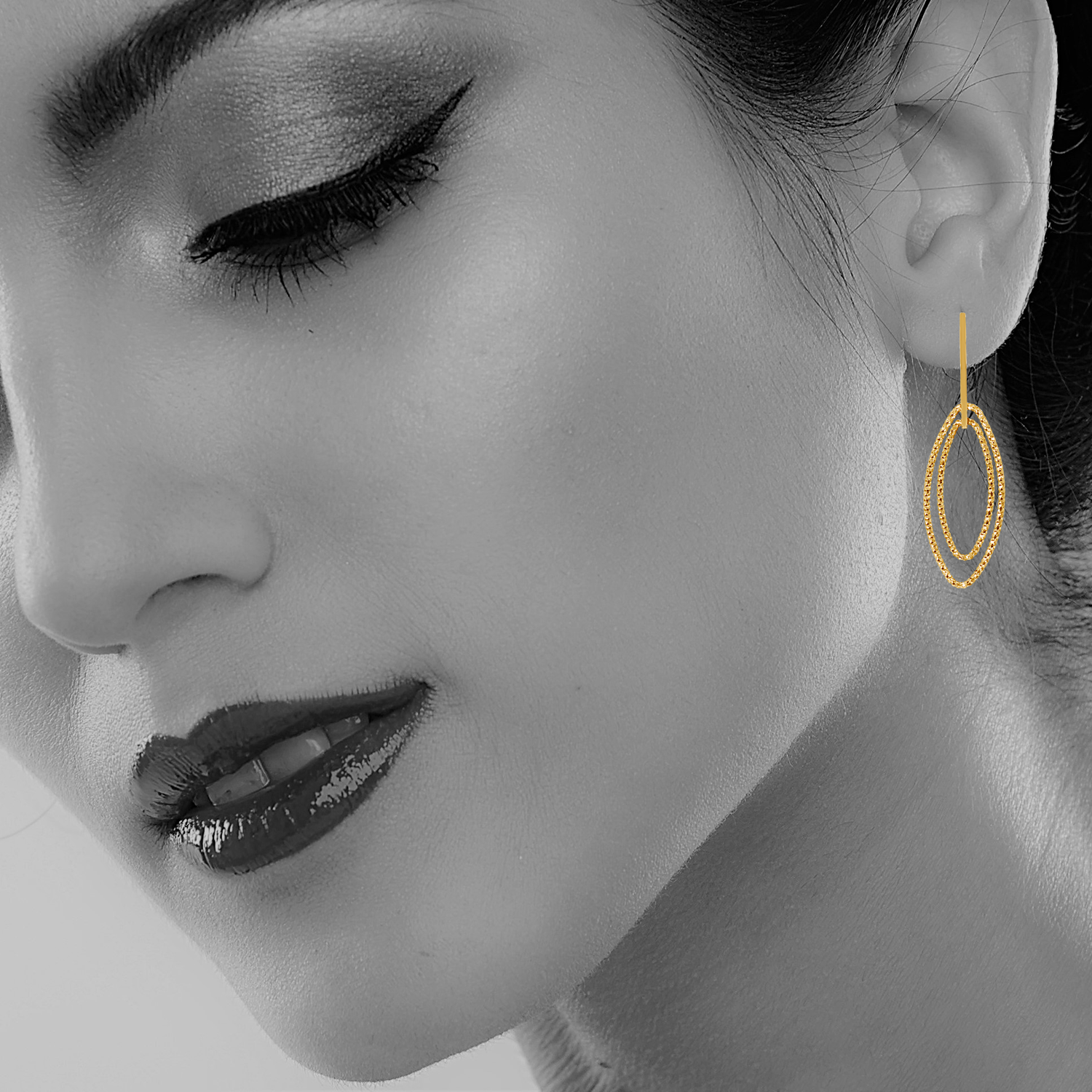 Cici Collection - Mini Marquis Earrings
