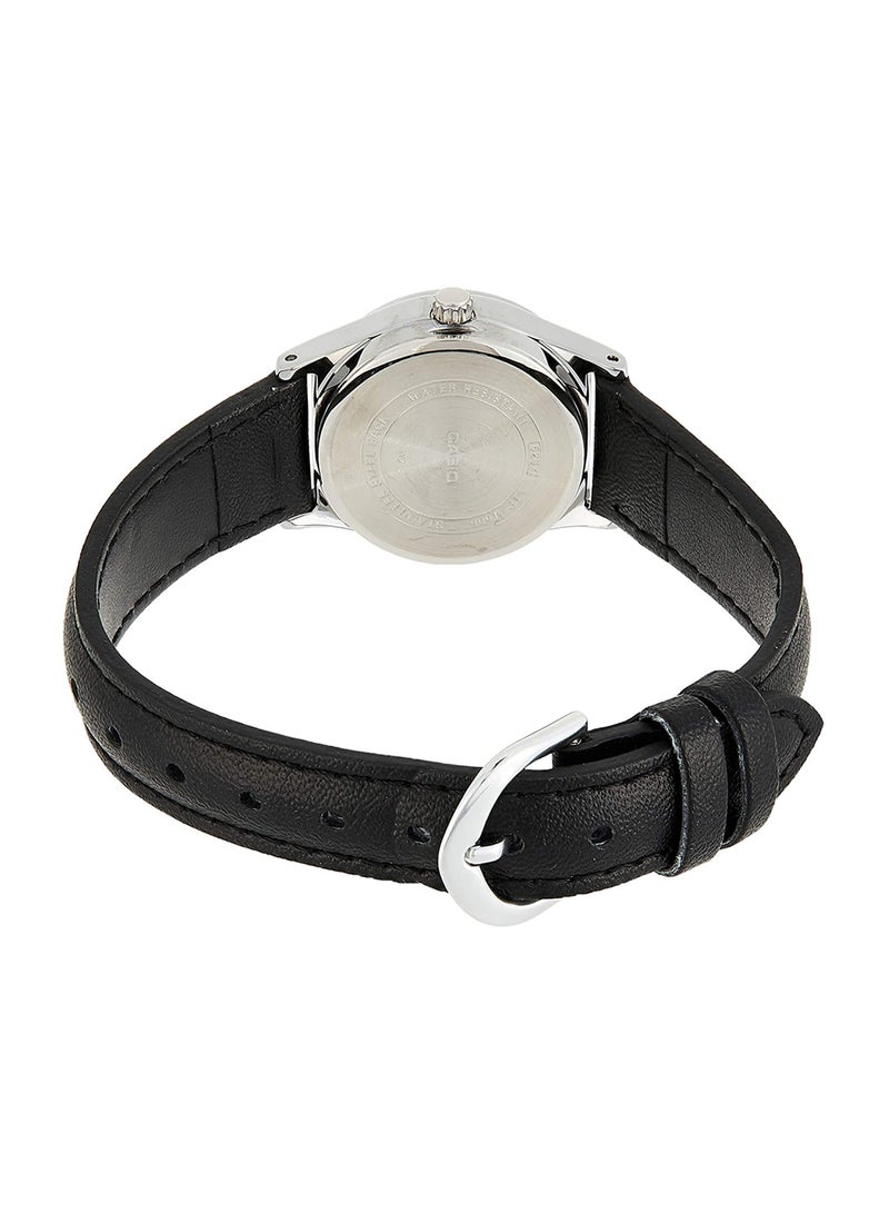 Casio Analogue Leather Band Womans Wrist Watch - LTP-V006L-1B2UDF