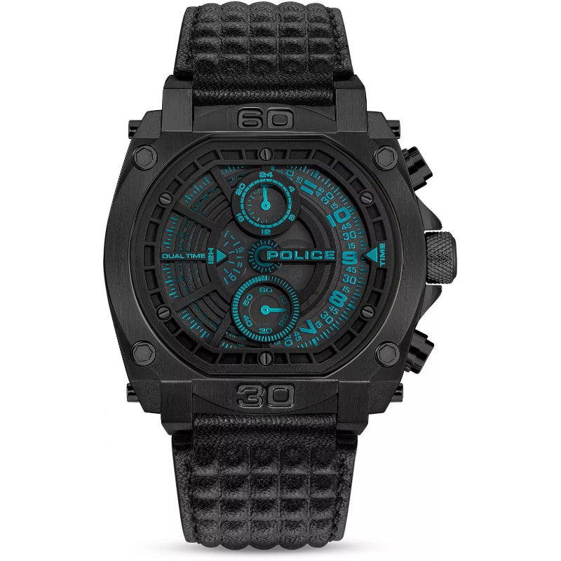 Police Norwood Mens Leather Watch