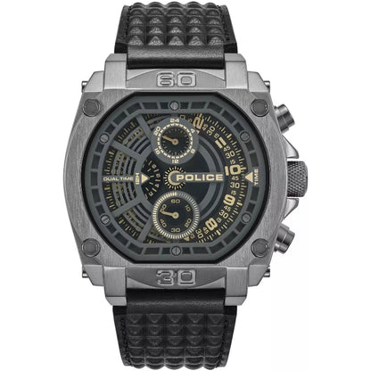 Police Norwood Mens Leather Watch