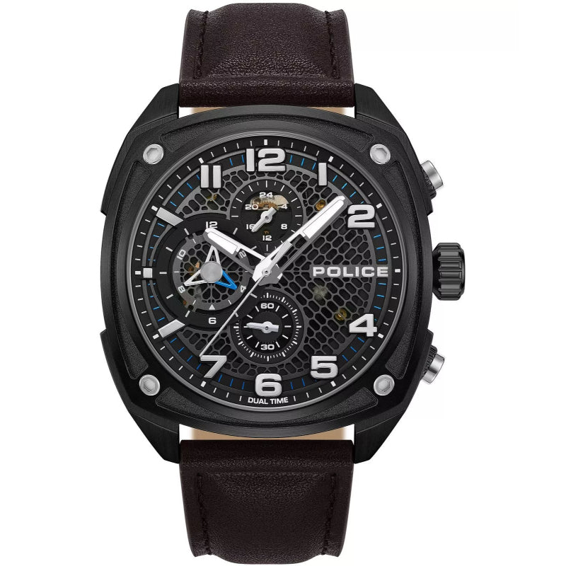 Police Portland Mens Leather Watch