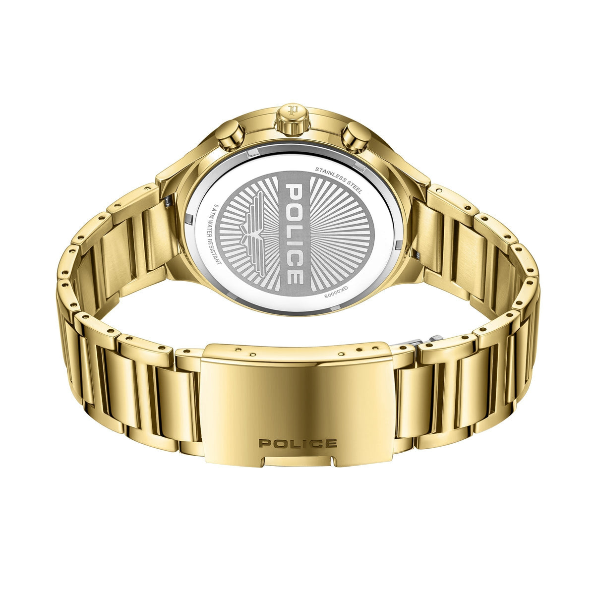 Police Mens Gold Stainless steel Watch-PEWGK0000801