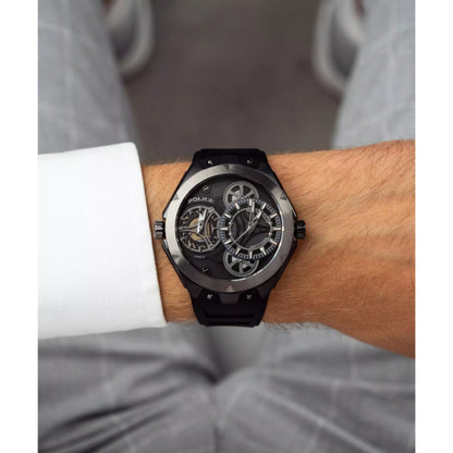 Police Scepter Mens Rubber Watch