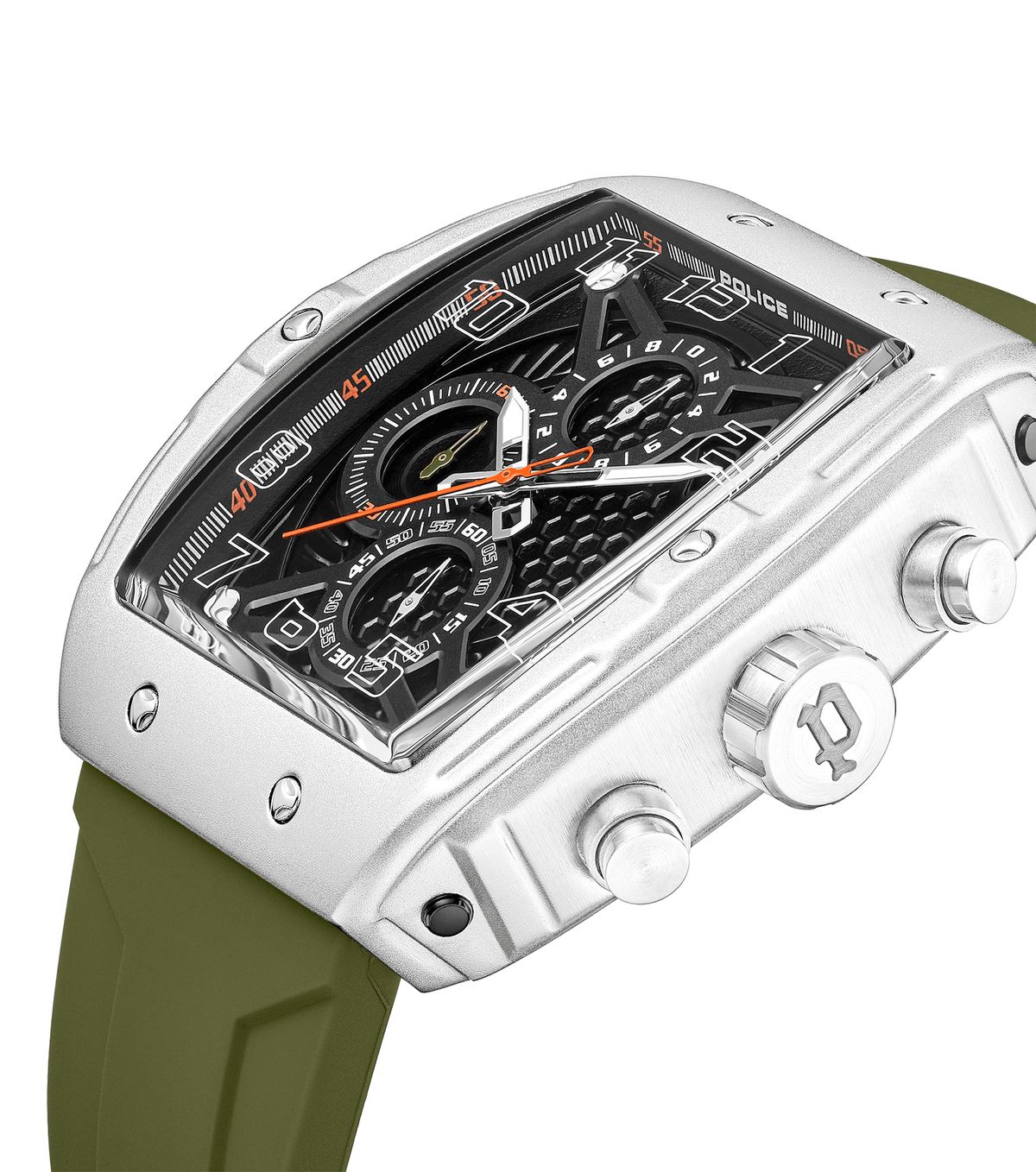 Police Coswig Mens Rubber Watch