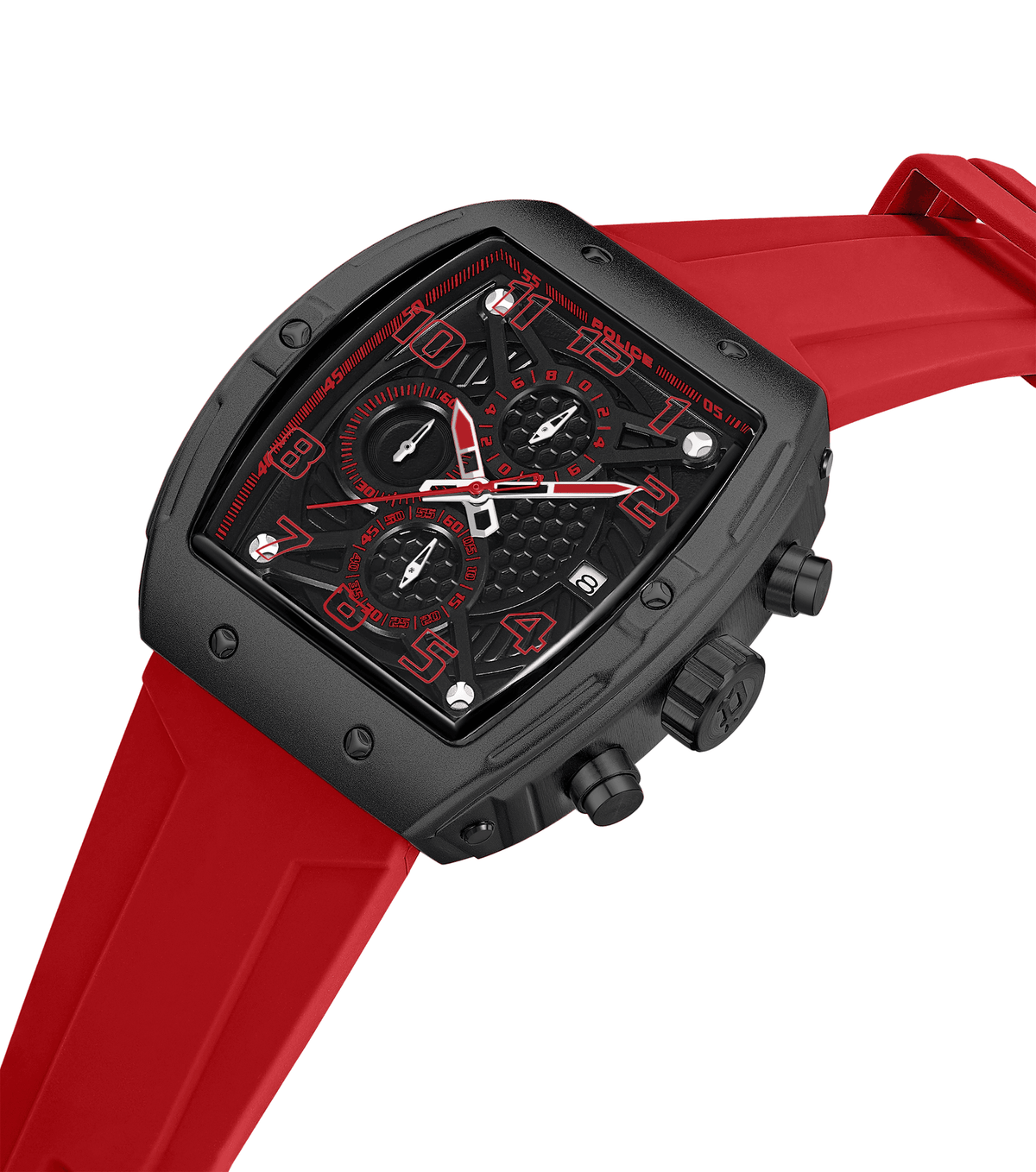 Police Coswig Mens Rubber Watch