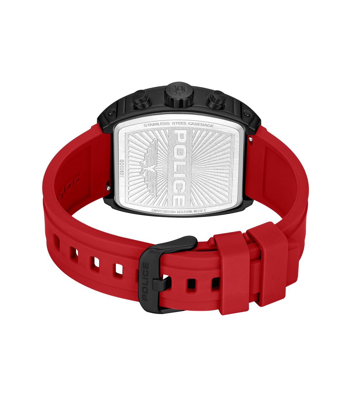 Police Coswig Mens Rubber Watch