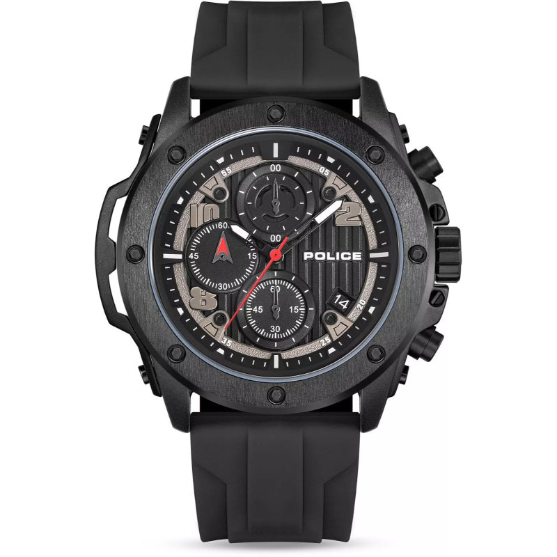 Police Clout Orb Mens Rubber Watch