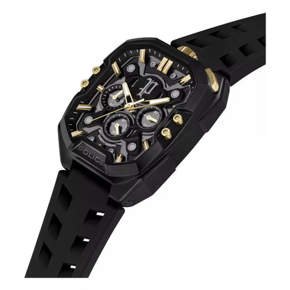 Police Bullhead Mens Leather Watch