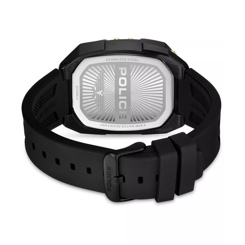 Police Bullhead Mens Leather Watch