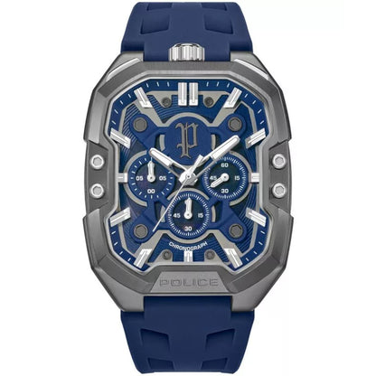 Police Bullhead Mens Leather Watch