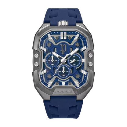 Police Bullhead Mens Leather Watch