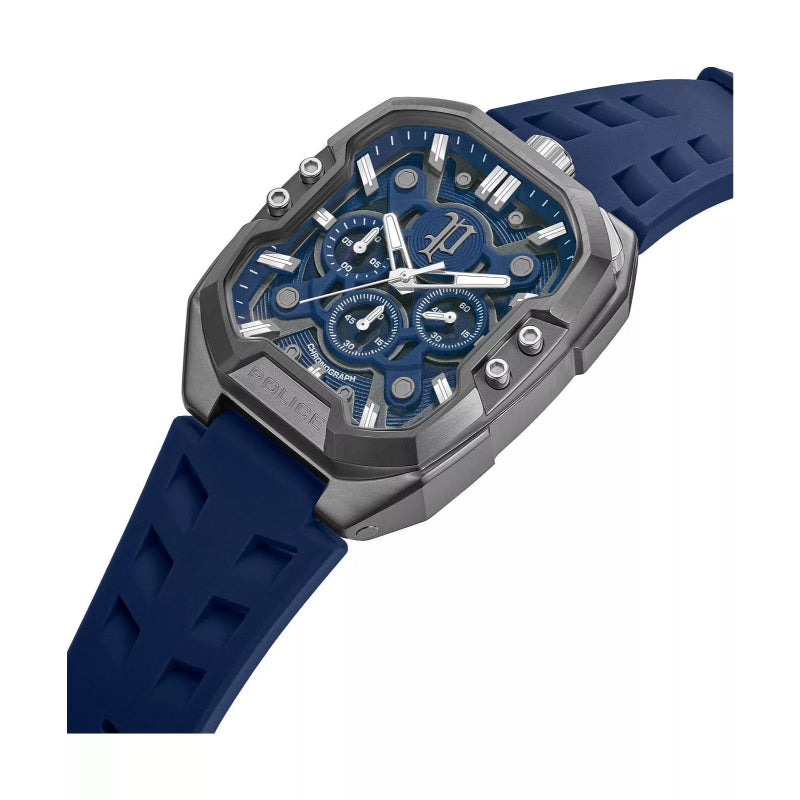 Police Bullhead Mens Leather Watch