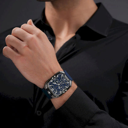 Police Bullhead Mens Leather Watch