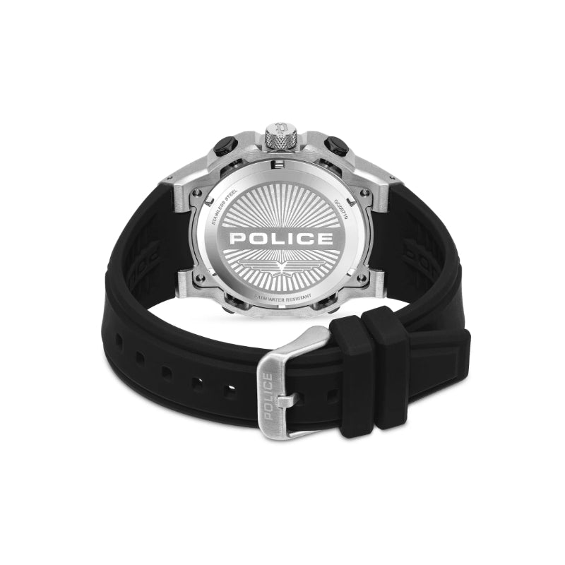 Police Challenger Mens Rubber Watch