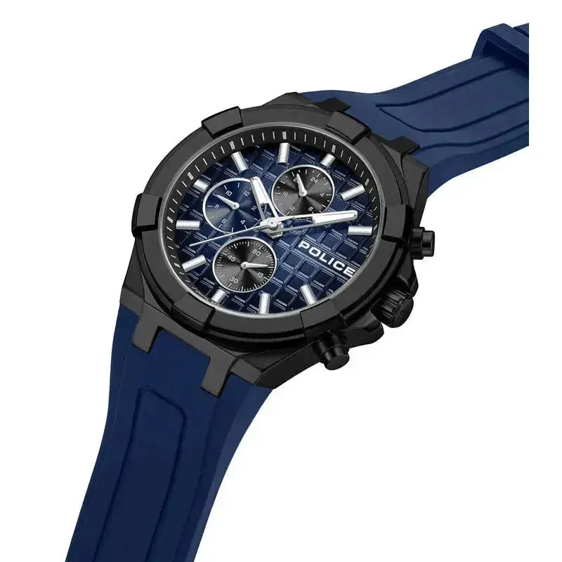 Police Guardian Mens Rubber Watch
