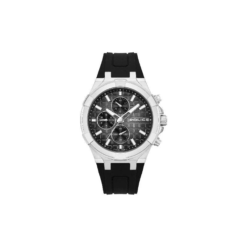 Police Guardian Mens Rubber Watch