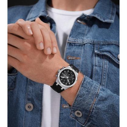 Police Guardian Mens Rubber Watch