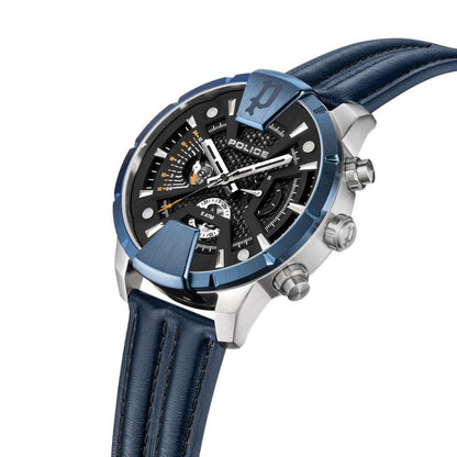 Police Huntley Mens Leather Watch