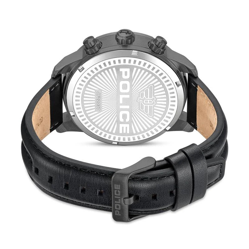 Police Huntley Mens Leather Watch