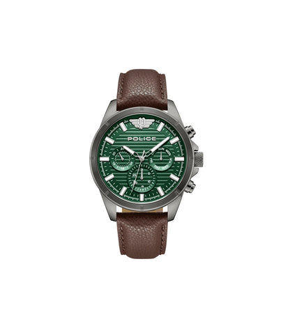 Police Malawi Mens Leather Watch