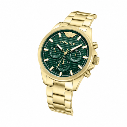 Police Malawi Mens Leather Watch