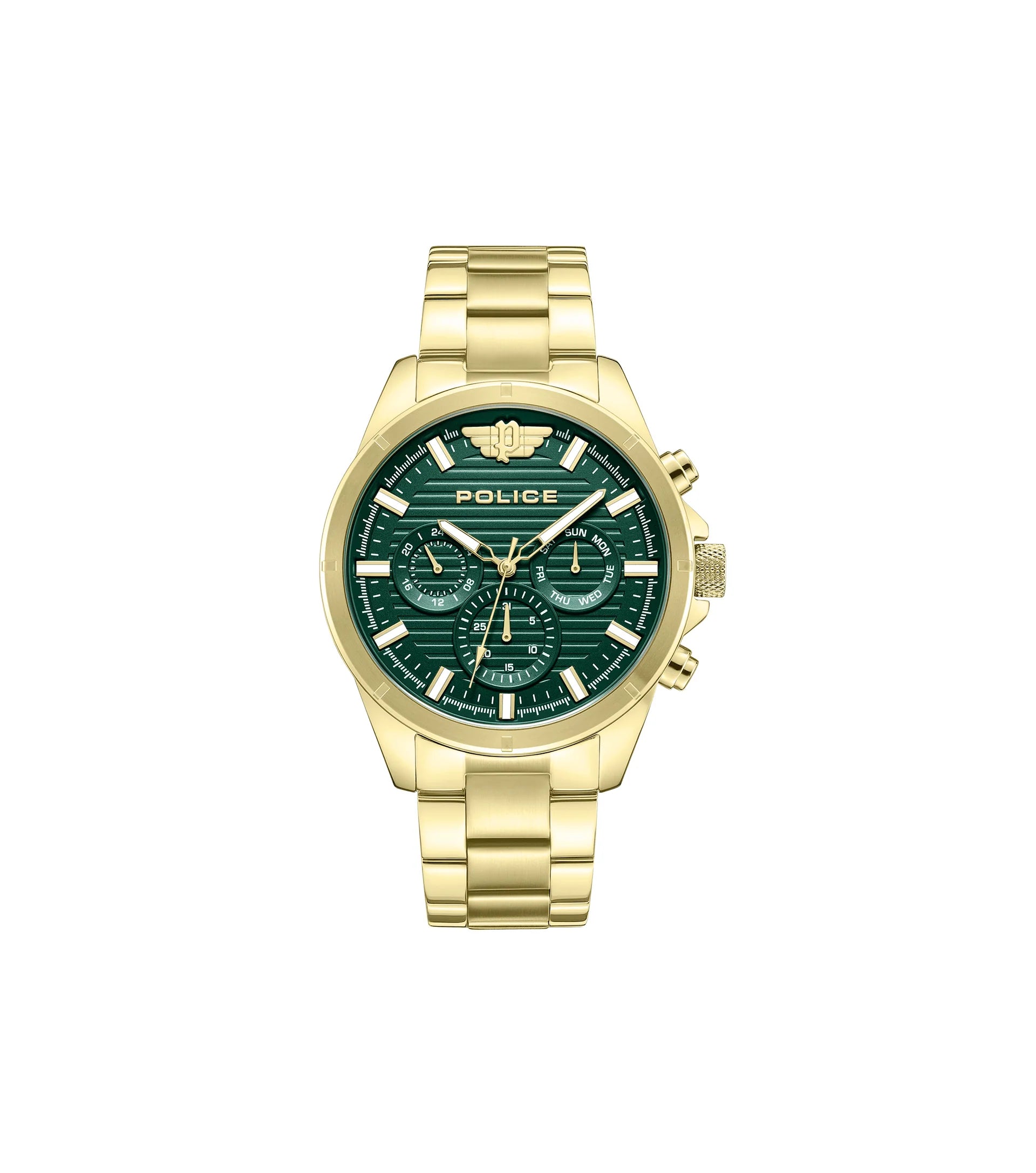 Police Malawi Mens Leather Watch