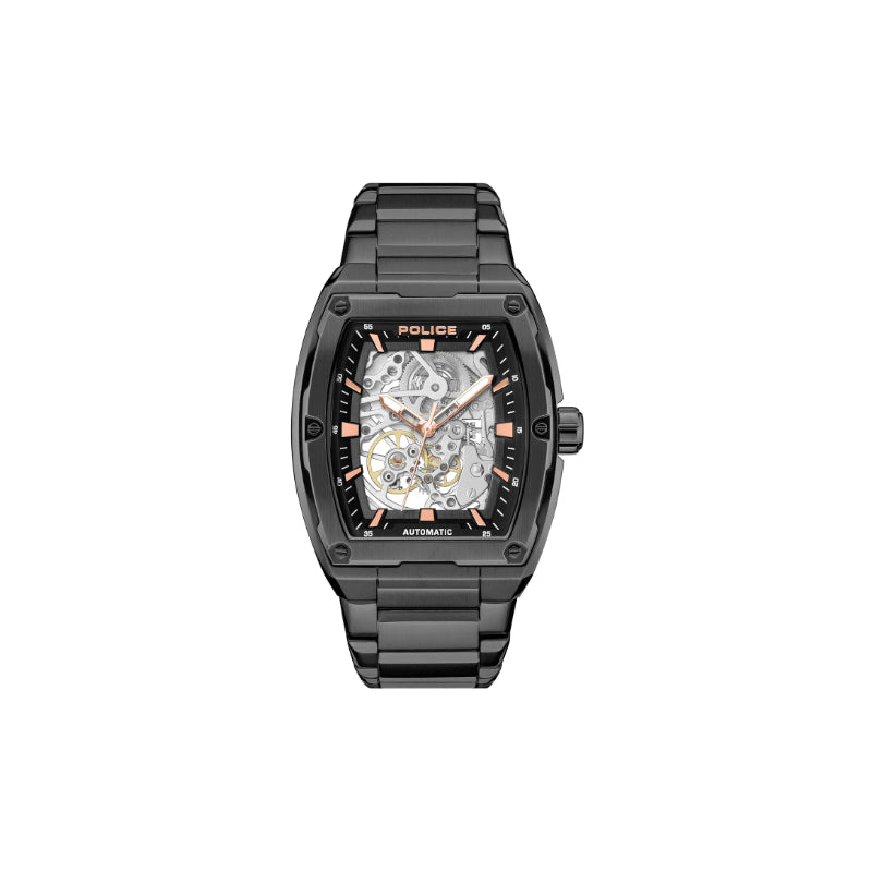 Police Skeletor Mens Watch