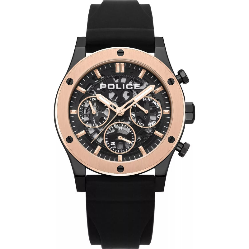 Police Knotty Mens Rubber Watch