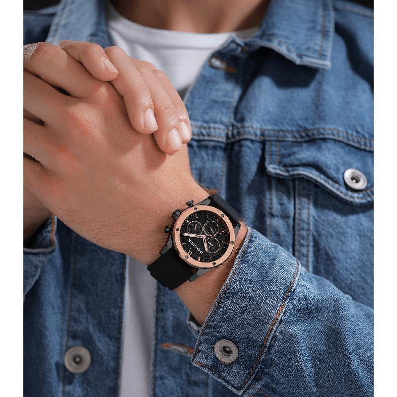Police Knotty Mens Rubber Watch