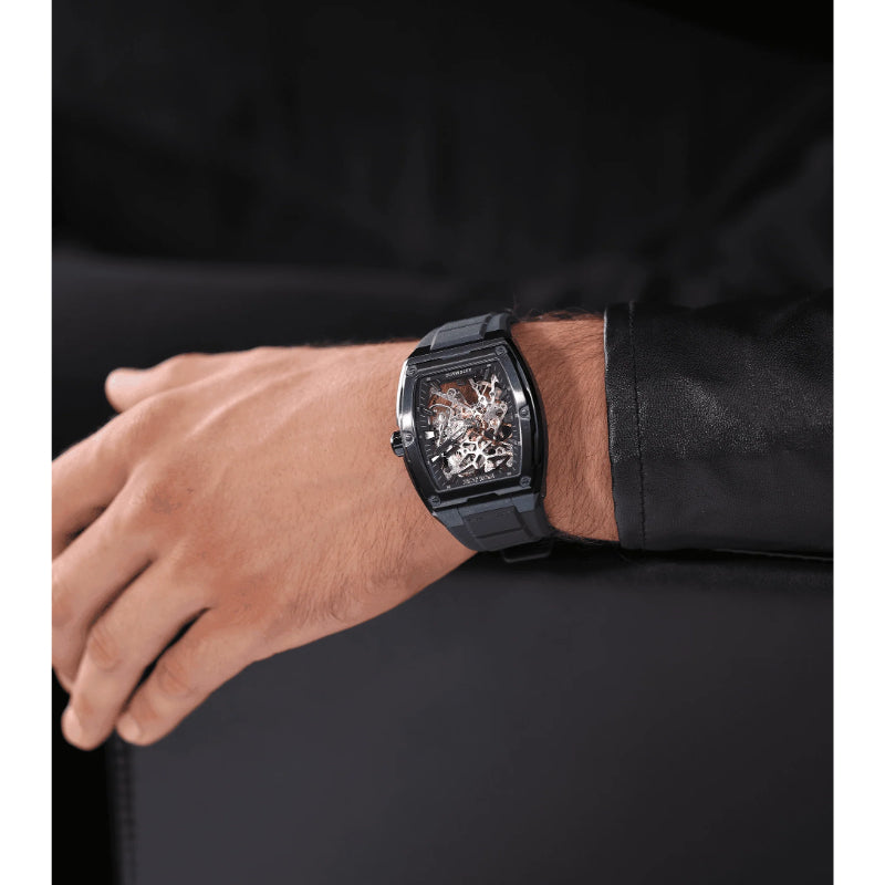 Police Skeletor Mens Watch