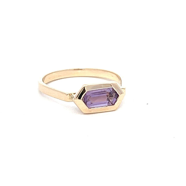 Broadway Jewellers - 9ct Yellow Gold - Hexagon Gemstone Rings