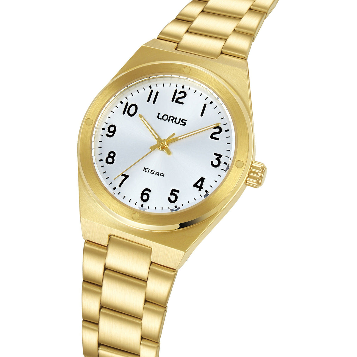 Lorus Womens Gold Stainless Steel Watch-RG290YX9