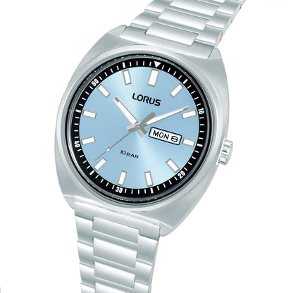 Lorus Mens Silver Stainless Steel Watch-RH317BX9G