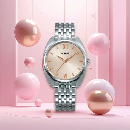 Lorus - Women Silver Stainless Steel Strap Watch - RH839CX9